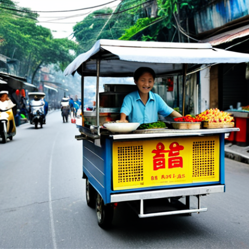 미디어 비판 능력 기르기 - Street Food Vendor**

"A friendly Vietnamese street food vendor (Bà Bán Xôi) selling *xôi* from her ...