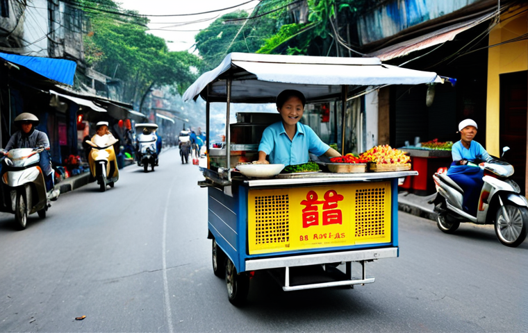 미디어 비판 능력 기르기 - Street Food Vendor**

"A friendly Vietnamese street food vendor (Bà Bán Xôi) selling *xôi* from her ...