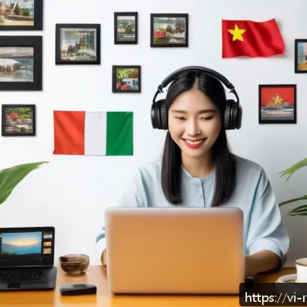 미디어 콘텐츠의 목적 이해하기 - A vibrant modern online communication event scene showing diverse young adults engaging through mult...